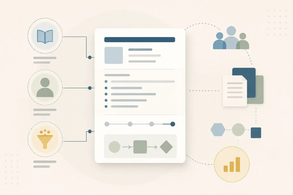 Un glossario aziendale collega definizione, responsabile e regole operative.